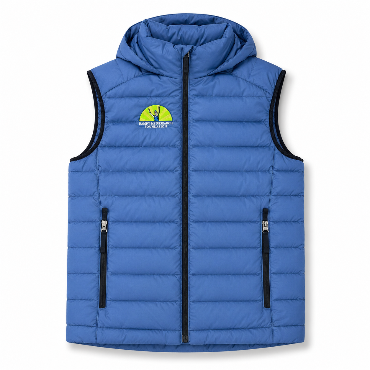 Men's Duluth Alaskan Hard Gear Vest | Blue Hooded Puffer Vest